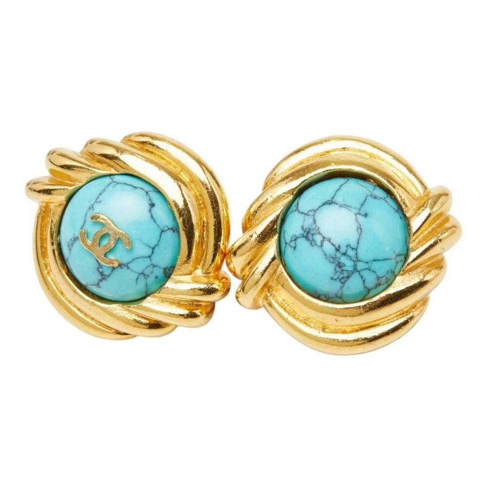 Chanel Cc Logo Clip-On Earrings Gold- #276134C50B